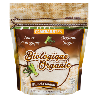Caesars Tea Les Thés Caesars Sucre Biologique Blond 454 g, 0,94 $/100g