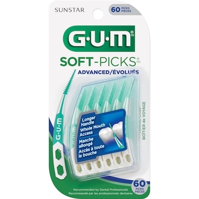 GUM Bâtonnets dentaires Soft-Picks évolués 60 ea, 0,14 $/1ch