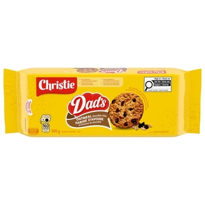 Christie Biscuits DAD's farine d'avoine et brisures de chocolat 500 g, 1,40 $/100g