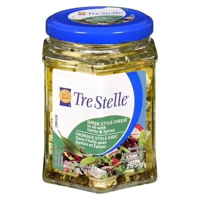 Tre Stelle Feta Cheese in Oil with Herbs & Spices 265 g, $3.58/100g