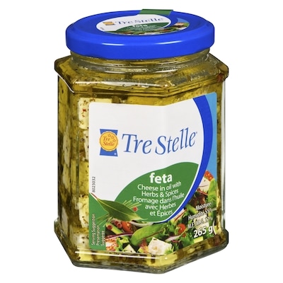 Feta Fromage dans l'Huile avec Herbes & Épices