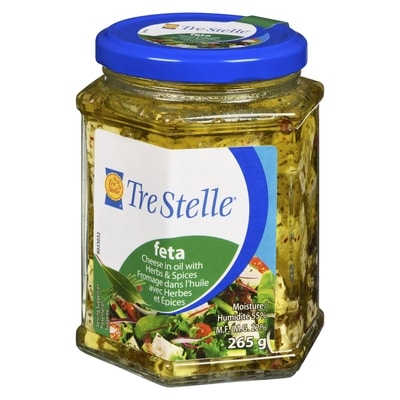 Feta Fromage dans l'Huile avec Herbes & Épices