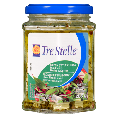 Feta Fromage dans l'Huile avec Herbes & Épices