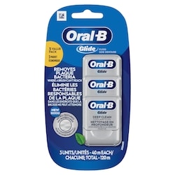 Oral-B Soie dentaire Pro-Santé Nettoyage en profondeur, paquet économique de 3 (40 m chacun) 3 ea, 4,17 $/1ch