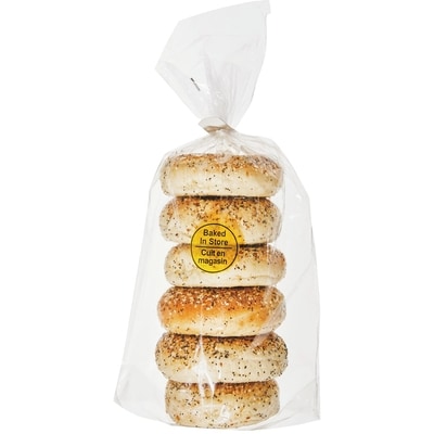 null Bagels, Everything 6 Pack 6x96.0 g, $4.16/100g