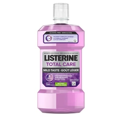 Listerine TOTAL CARE ZERO Rince-bouche antiseptique, Menthe légère 250 ml, 2,20 $/100ml