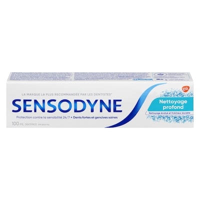 Sensodyne Dentifrice Soins Quotidiens Nettoyage Profond 100 ml, 6,00 $/100ml