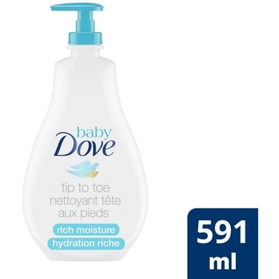 Dove Baby Wash For Moisturized Skin Rich Moisture Hypoallergenic 591 ml, $1.72/100ml