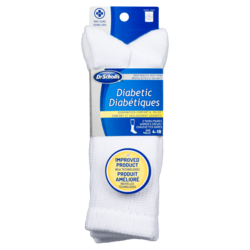Diabetic Socks, Women's, White