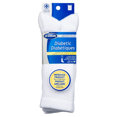 Dr Scholls Diabetic Socks, Women's, White 2 ea, $8.00/1ea