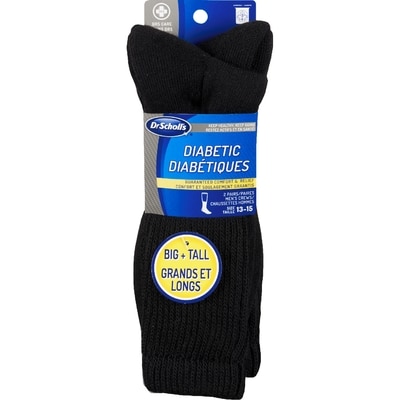Dr Scholls Diabetic Socks, Big + Tall 2 ea, $8.00/1ea