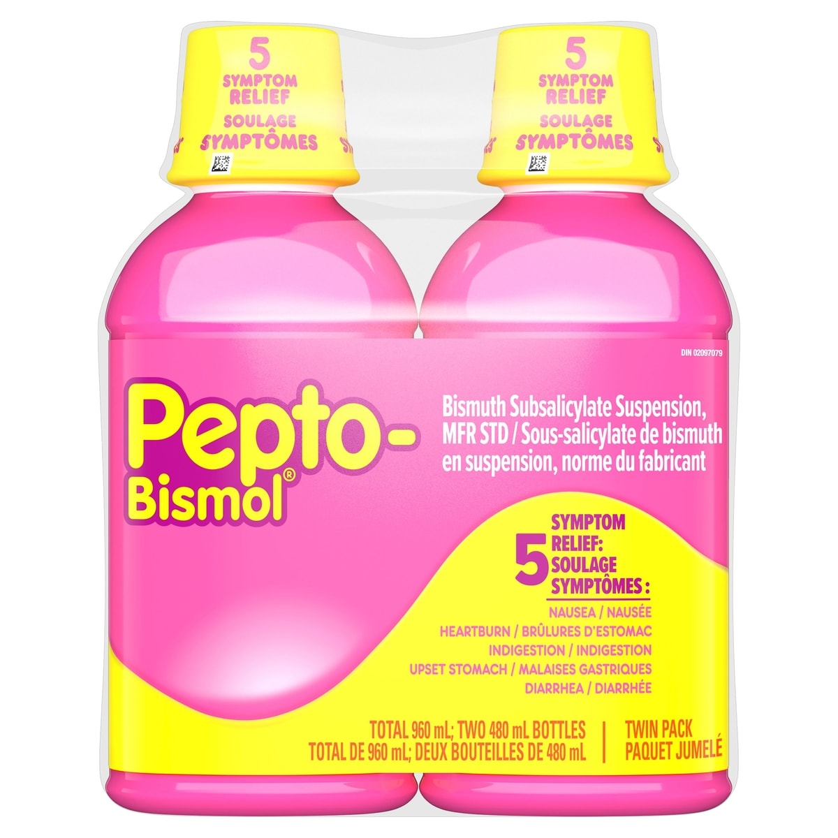 Pepto-Bismol Twin Pack 2x480.0 ml, $2.81/100ml