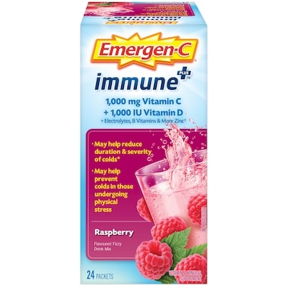 Emergen-C Immunité+ Framboise (Poudre) 24 ea, 0,69 $/1ch