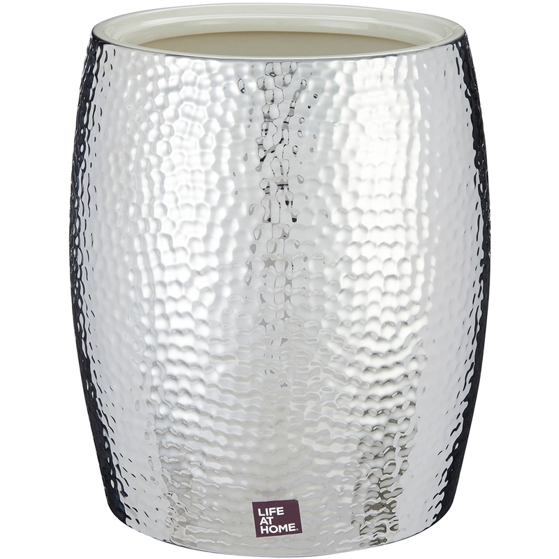 Waste Bin, Hammered Metal