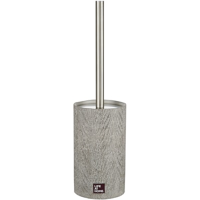 Life at Home Toilet Brush, Polyresin, Stainless Steel, Plastic, Grey 1 ea, $19.00/1ea
