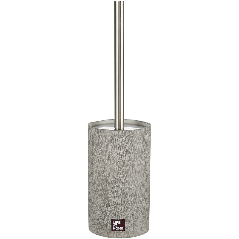 Toilet Brush, Polyresin, Stainless Steel, Plastic, Grey