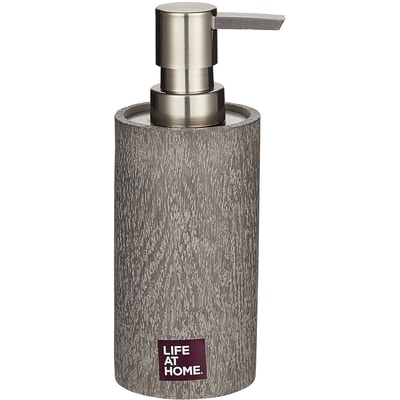 Life at Home Soap Dispenser, Grey Wood 1 ea, $14.00/1ea