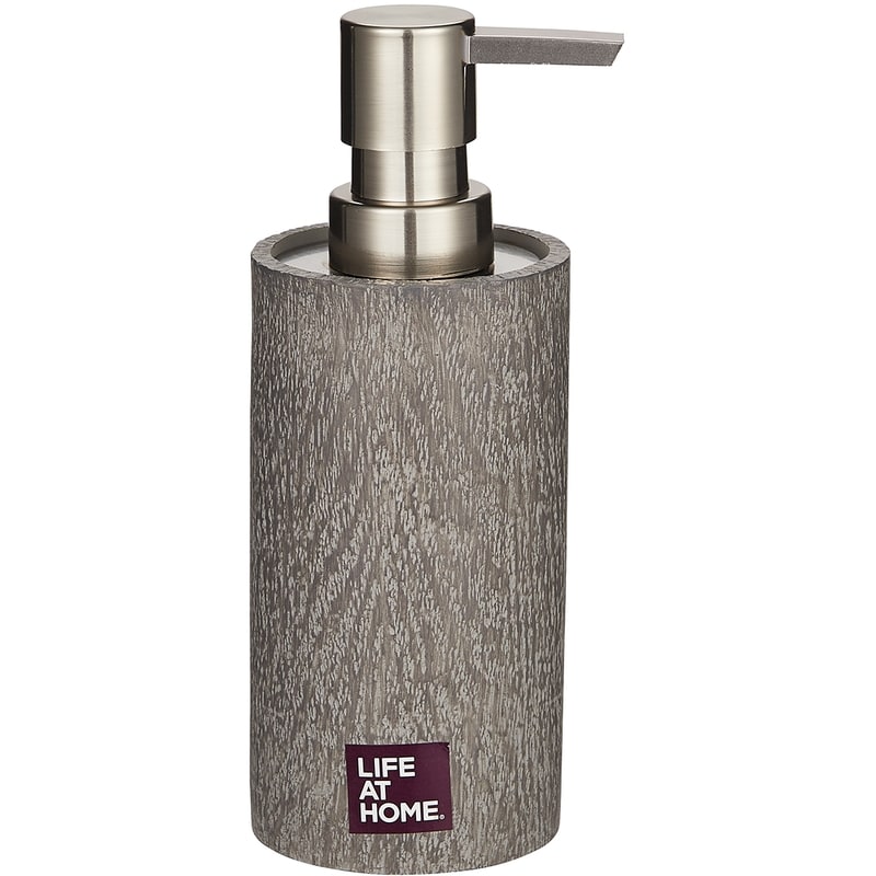 Soap Dispenser, Grey Wood