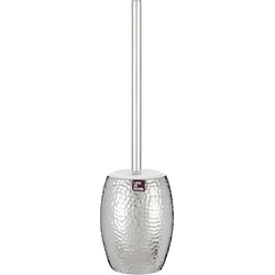 Toilet Brush, Ceramic, Stainless Steel, Plastic, Silver