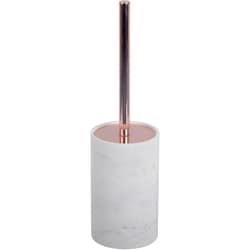 Life at Home Toilet Brush, Polyresin, Stainless Steel, Plastic, Marble Effect and Copper 1 ea, $22.00/1ea