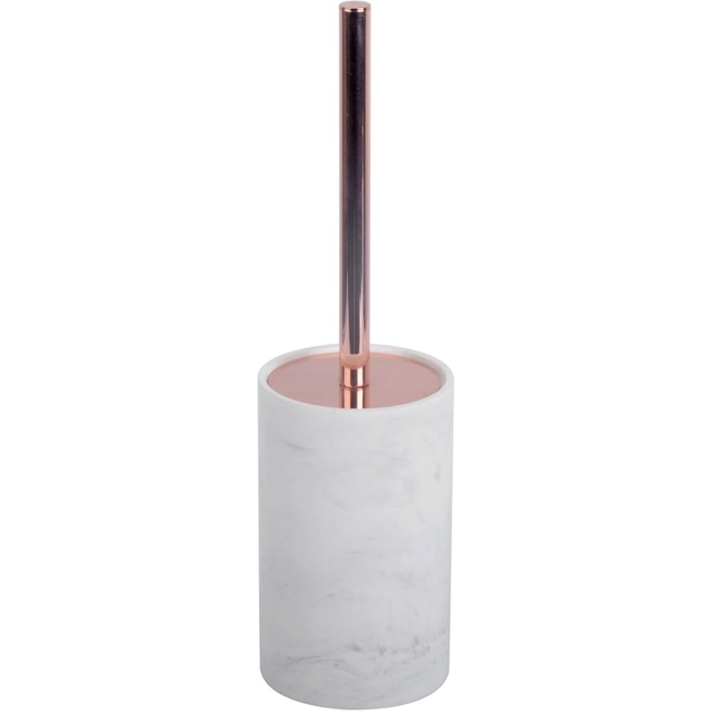 Toilet Brush, Polyresin, Stainless Steel, Plastic, Marble Effect and Copper
