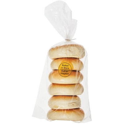 null Bagel, Plain, 6-pack 6x96.0 g, $4.16/100g