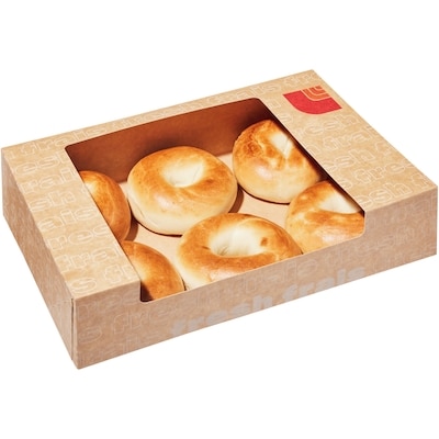 null Bagels nature paquet de 6 6x96.0 g, 4,99 $/100g