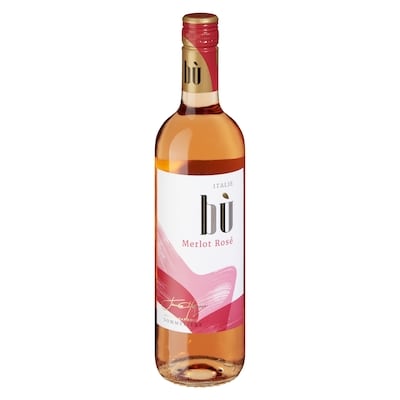 Bu Vin rosé Bù Merlot d’Italie (Pièce d’identité requise au moment du ramassage) 750 ml, 2,29 $/100ml