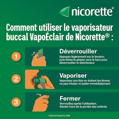 VapoÉclair Baie, 1 mg (Aide pour cesser de fumer)
