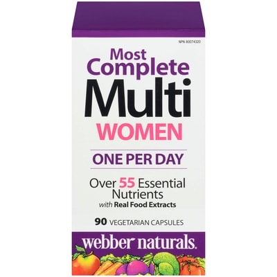 Webber Naturals Vitamins, Women's Most Complete Multi 90 Vegetarian Capsules 90 ea, $0.17/1ea