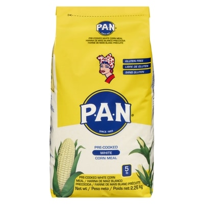 Pan Pre Cooked White Corn Meal 2.27 kg, $0.44/100g