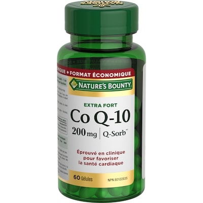 Nature’s Bounty Co Q-10, 200 mg, Extra-fort 60 ea, 0,57 $/1ch