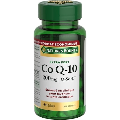 Nature’s Bounty Co q-10, 200 mg, extra-fort, gélules 60 ea, 0,49 $/1ch