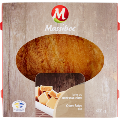 null Tarte au sucre et à la crème 600 g, 1,25 $/100g