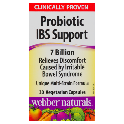 Webber Naturals Probiotic Ibs Support 7 Billion 30 ea, $0.52/1ea