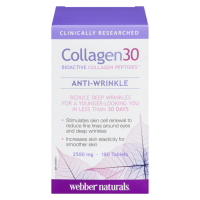 Webber Naturals Collagen30 2500 mg 180 Tablets 180 ea, $0.12/1ea