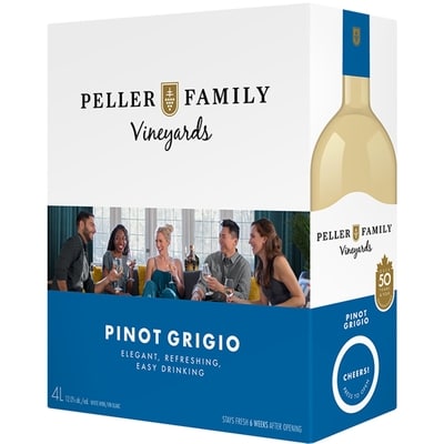 Peller Estates Pinot Grigio (Pièce d’identité requise au moment du ramassage) 4000 ml, 1,25 $/100ml