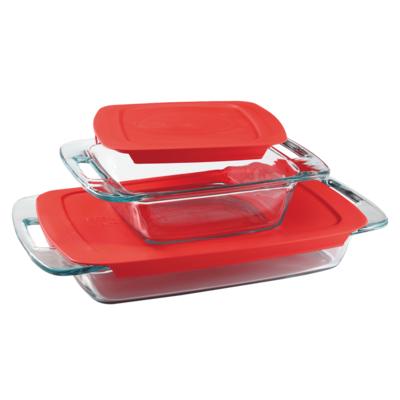 Pyrex Easy Grab with Lids Value  Pack, 4 Piece 1 ea, $27.68/1ea
