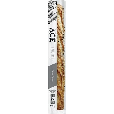 Boulangerie ACE Baguette au sésame 325 g, 1,23 $/100g