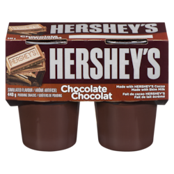 Hershey’s Goûters Au Pouding Hershey's Réfrigérés Chocolat, 440 G, 4 Coupes 4x110.0 g, 1,14 $/100g