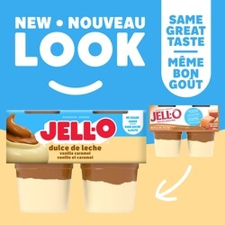 Jell-O Dulce De Leche Vanilla Caramel No Sugar Added Ready-To-Eat