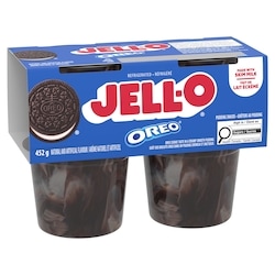 Jell-O Oreo Ready-To-Eat Refrigerated Pudding Snacks - 4x113.0 g