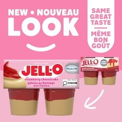 Jell-O Strawberry Cheesecake Flavour Refrigerated Cheesecake