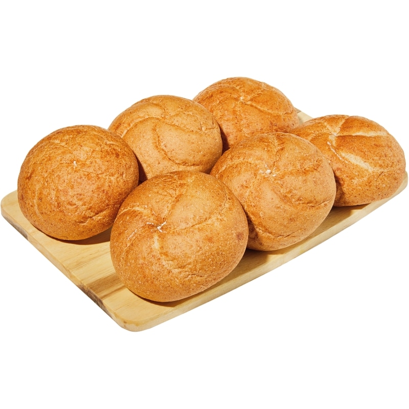 Kaiser Rolls Whole Wheat, 6 Pack