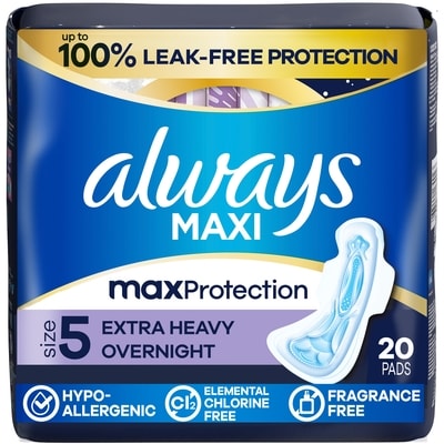 Always Pads Maxi 20 ea, $0.67/1ea
