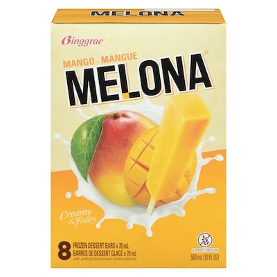 Binggrae Melona Frozen Dessert Bars Mango 560 ml, $1.34/100ml