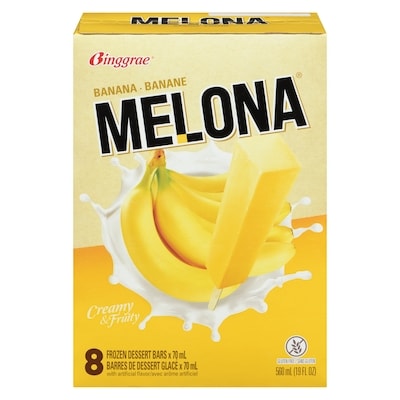 Binggrae Melona Frozen Dessert Bars Banana 560 ml, $1.34/100ml