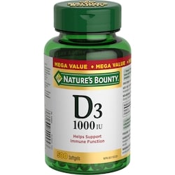 Vitamin D3, 1000 IU, Mega Value, 500 Softgels