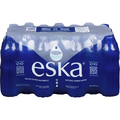 Eska Eau de source naturelle 28x500.0 ml, 0,05 $/100ml