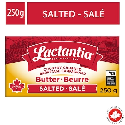 Lactantia Salted Butter 250 g, $2.40/100g